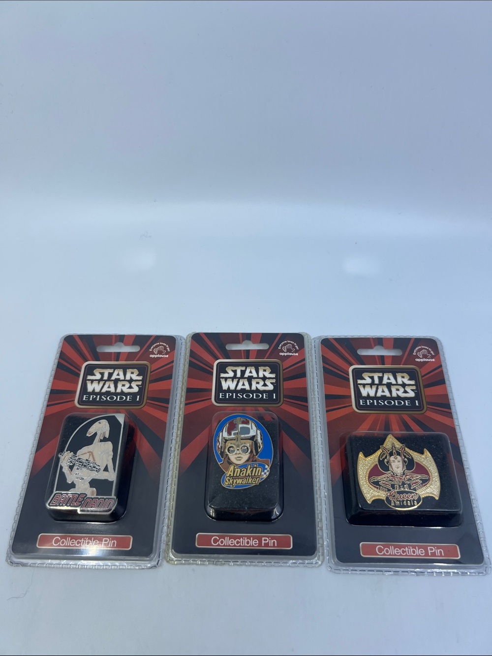 Star Wars Episode 1 Collectible Pins By Applause Anakin Queen Amidala